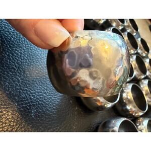 Silver Toned Metal Napkin Rings LOT OF 23